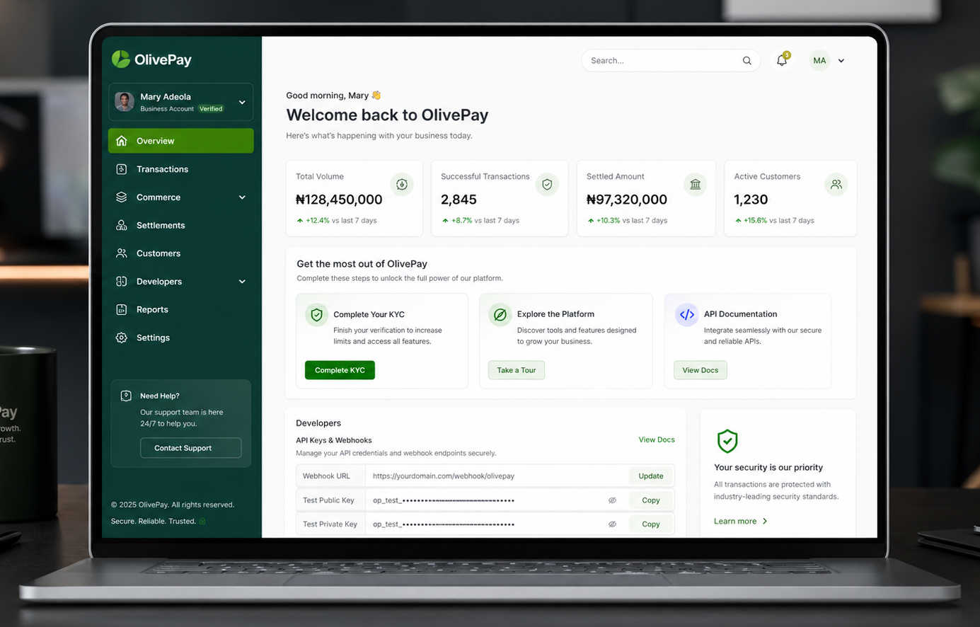 Payment Gateway Dashboard